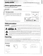 Предварительный просмотр 2 страницы Kenwood 1080VR User Manual