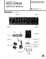 Kenwood 4042A - KGC Equalizer / Crossover Service Manual preview