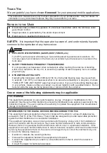 Preview for 3 page of Kenwood 407703 Instruction Manual