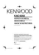 Kenwood 6202 - KAC Amplifier Instruction Manual предпросмотр