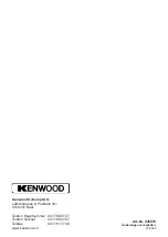 Предварительный просмотр 108 страницы Kenwood 717202300000 Operating Instructions Manual