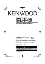 Kenwood 717DVD - DVD Player With LCD Monitor Instruction Manual preview