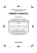 Preview for 1 page of Kenwood 86120-YZA59 Owner'S Manual