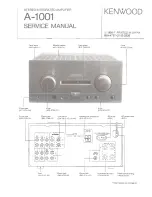 Kenwood A-1001 Service Manual предпросмотр