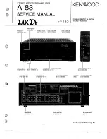 Kenwood A-83 Service Manual предпросмотр