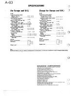 Предварительный просмотр 18 страницы Kenwood A-83 Service Manual