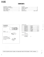 Предварительный просмотр 2 страницы Kenwood A-85 Service Manual