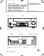 Preview for 1 page of Kenwood A4030-S Service Manual