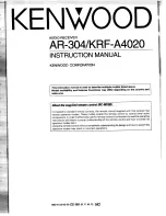 Kenwood AR-304 Instruction Manual preview