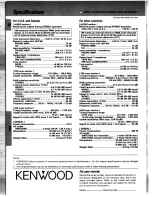 Preview for 16 page of Kenwood AR-304 Instruction Manual