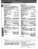 Предварительный просмотр 16 страницы Kenwood AR-404 Instruction Manual