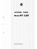 Preview for 1 page of Kenwood AT-130 Instruction Manual