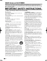 Preview for 3 page of Kenwood BD-7000 Instruction Manual