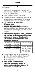 Предварительный просмотр 55 страницы Kenwood BL220 Series Instructions Manual