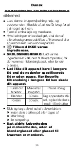 Preview for 36 page of Kenwood BL330 series Instructions Manual