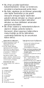 Предварительный просмотр 59 страницы Kenwood BL680 series Instructions Manual