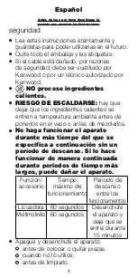 Предварительный просмотр 8 страницы Kenwood BLEND-X FRESH BLP401BK Instructions Manual