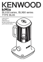 Kenwood BLX50 series Instructions Manual preview