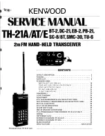 Предварительный просмотр 1 страницы Kenwood BT-2 Service Manual