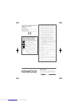 Предварительный просмотр 17 страницы Kenwood C-616DV Instruction Manual