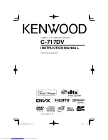 Kenwood C-717DV Instruction Manual preview