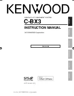 Preview for 1 page of Kenwood C-BX3 Instruction Manual