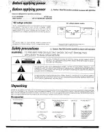 Предварительный просмотр 2 страницы Kenwood C-V500 Instruction Manual