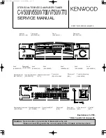 Предварительный просмотр 1 страницы Kenwood C-V500 Service Manual