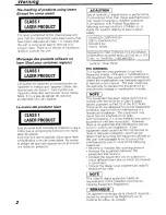 Preview for 2 page of Kenwood C907 Instruction Manual