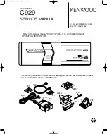 Kenwood C929 Service Manual предпросмотр