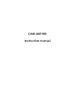 Kenwood CAW-ANT450 Instruction Manual preview