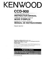 Kenwood CCD-900 Instruction Manual preview