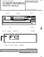 Kenwood CD-206 Service Manual предпросмотр