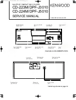 Kenwood CD-223M Service Manual preview