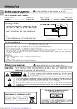 Preview for 2 page of Kenwood CD-224M Instruction Manual