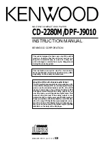 Kenwood CD-2280M Instruction Manual preview