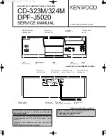 Kenwood CD-323M Service Manual preview