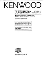 Kenwood CD-324M Instruction Manual preview