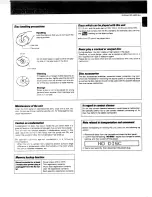 Предварительный просмотр 5 страницы Kenwood CD-324M Instruction Manual