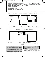 Kenwood CD-3260M Service Ma preview