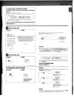 Предварительный просмотр 21 страницы Kenwood CD-424M Instruction Manual