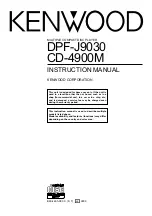 Kenwood CD-4900M Instruction Manual preview