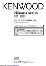 Предварительный просмотр 1 страницы Kenwood CD Series Instruction Manual