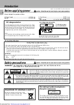 Предварительный просмотр 2 страницы Kenwood CD Series Instruction Manual