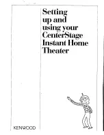 Preview for 1 page of Kenwood CenterStage Setting Up And Using