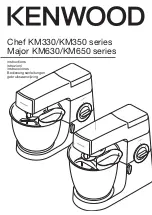 Kenwood Chef and Major KM630 series Instructions Manual предпросмотр