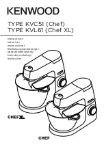 Kenwood CHEF Instructions Manual preview