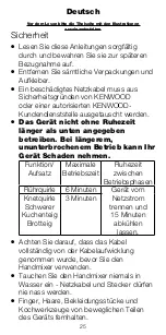 Preview for 28 page of Kenwood Chefette HM670 series Instructions Manual