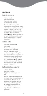 Preview for 5 page of Kenwood Choco Latte Instructions Manual