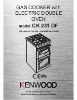 Preview for 1 page of Kenwood CK 231 DF Instructions For Use Manual